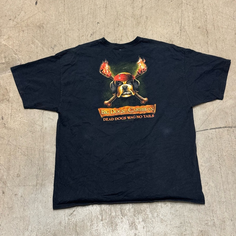 Big Dogs of the Caribbean Dead Dogs Wag No Tails T-Shirt Mens Pirates Size XXL